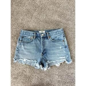 Agolde Women’s‎ Distressed Parker Summer Festival Denim Shorts Sz 26